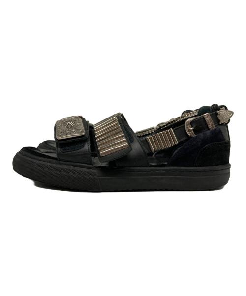 TOGA PULLA（トーガ プルラ）TOGA PULLA (トーガ プルラ) METAL SNEAKER SANDALS ブラック サイズ:36の古着・服飾アイテム