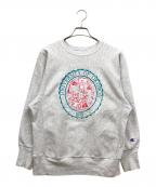Champion REVERSE WEAVEチャンピオン リバース ウィーブ）の古着「90s刺繍デザインスウェット」｜グレー