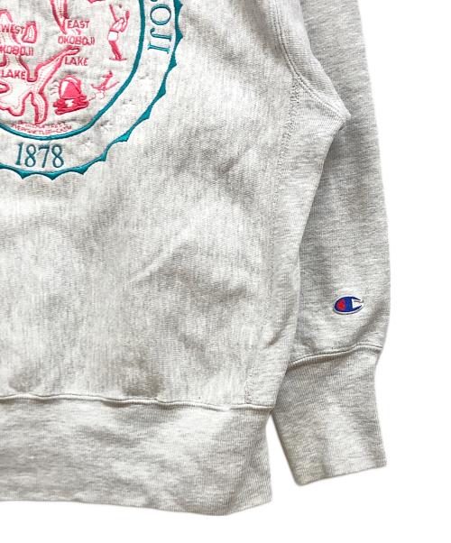 Champion REVERSE WEAVE（チャンピオン リバース ウィーブ）Champion REVERSE WEAVE (チャンピオン リバース ウィーブ) 90s刺繍デザインスウェット グレー サイズ:MEDIUMの古着・服飾アイテム