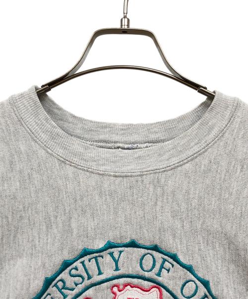 Champion REVERSE WEAVE（チャンピオン リバース ウィーブ）Champion REVERSE WEAVE (チャンピオン リバース ウィーブ) 90s刺繍デザインスウェット グレー サイズ:MEDIUMの古着・服飾アイテム