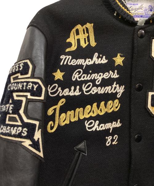 whitesville（ホワイツビル）whitesville (ホワイツビル) 30oz. WOOL SET-IN MELTON AWARD JACKET Indians ブラック サイズ:38の古着・服飾アイテム