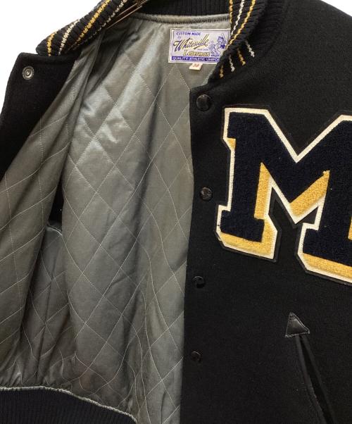 whitesville（ホワイツビル）whitesville (ホワイツビル) 30oz. WOOL SET-IN MELTON AWARD JACKET Indians ブラック サイズ:38の古着・服飾アイテム