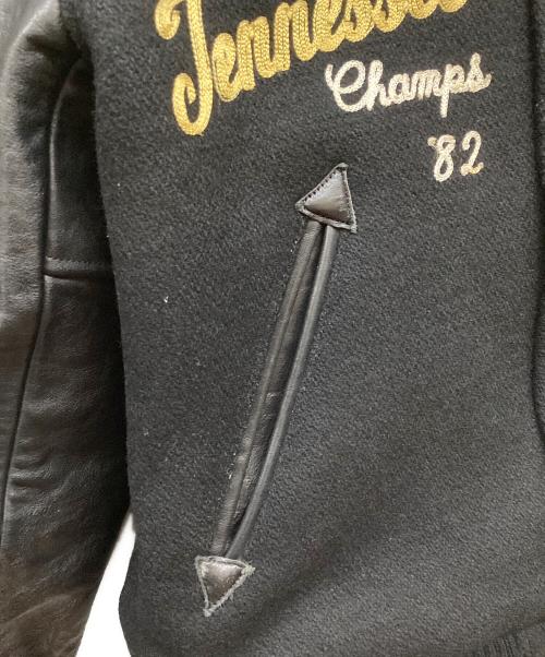 whitesville（ホワイツビル）whitesville (ホワイツビル) 30oz. WOOL SET-IN MELTON AWARD JACKET Indians ブラック サイズ:38の古着・服飾アイテム