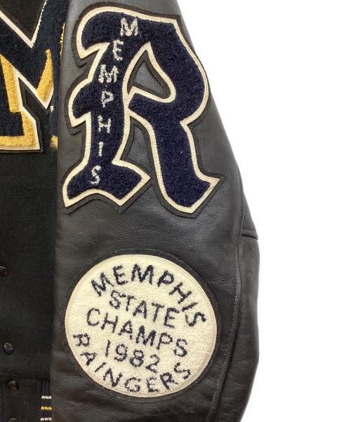 whitesville（ホワイツビル）whitesville (ホワイツビル) 30oz. WOOL SET-IN MELTON AWARD JACKET Indians ブラック サイズ:38の古着・服飾アイテム