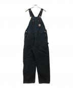 CarHarttカーハート）の古着「DOUBLE KNEE DUCK OVERALLS」｜ブラック