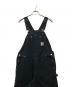 CarHartt (カーハート) DOUBLE KNEE DUCK OVERALLS ブラック サイズ:38×32：16000円