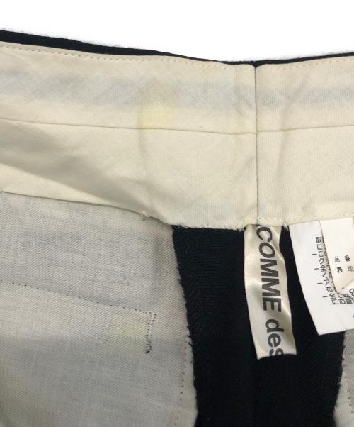 COMME des GARCONS（コムデギャルソン）COMME des GARCONS (コムデギャルソン) 01SS オプティカルパワー期 ウールモヘヤ バミューダショーツ ブラック サイズ:Mの古着・服飾アイテム