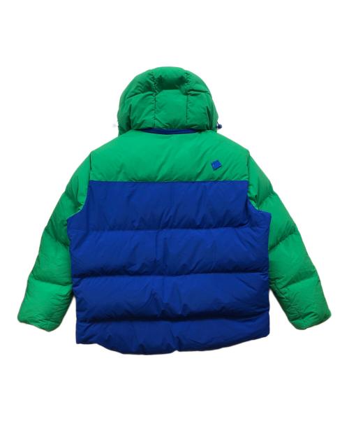 ZARA（ザラ）ZARA (ザラ) ADER error (アーダーエラー) カラーブロックパフジャケット ブルー×グリーン サイズ:Lの古着・服飾アイテム