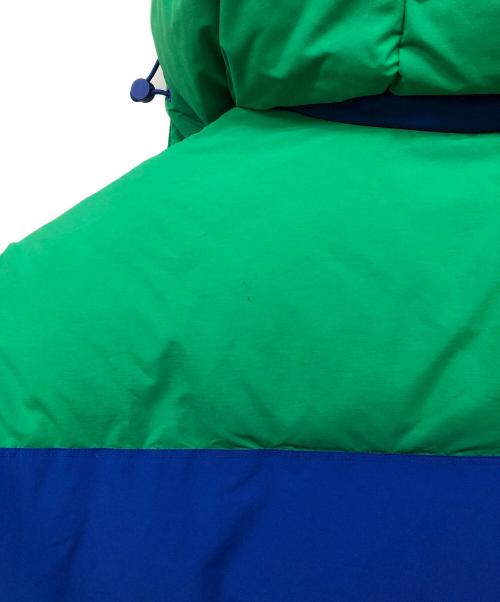 ZARA（ザラ）ZARA (ザラ) ADER error (アーダーエラー) カラーブロックパフジャケット ブルー×グリーン サイズ:Lの古着・服飾アイテム