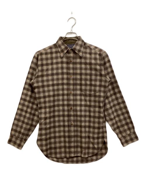 PENDLETON（ペンドルトン）PENDLETON (ペンドルトン) ウールチェックシャツ ブラウン サイズ:Sの古着・服飾アイテム