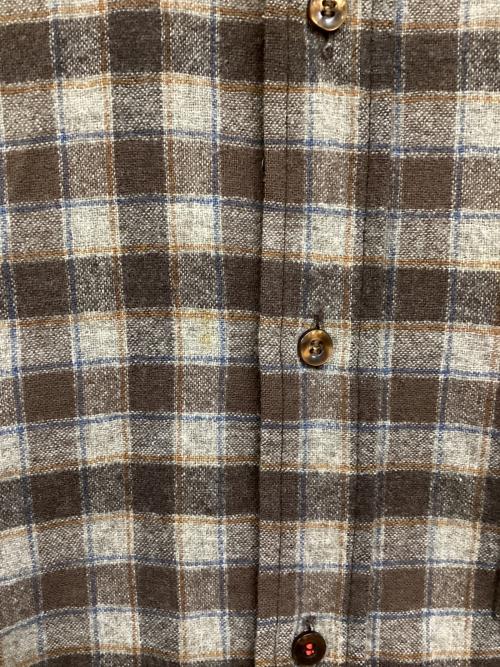 PENDLETON（ペンドルトン）PENDLETON (ペンドルトン) ウールチェックシャツ ブラウン サイズ:Sの古着・服飾アイテム