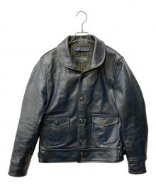 curphey（カーフィー）の古着「レザーコサックジャケット」｜ネイビー