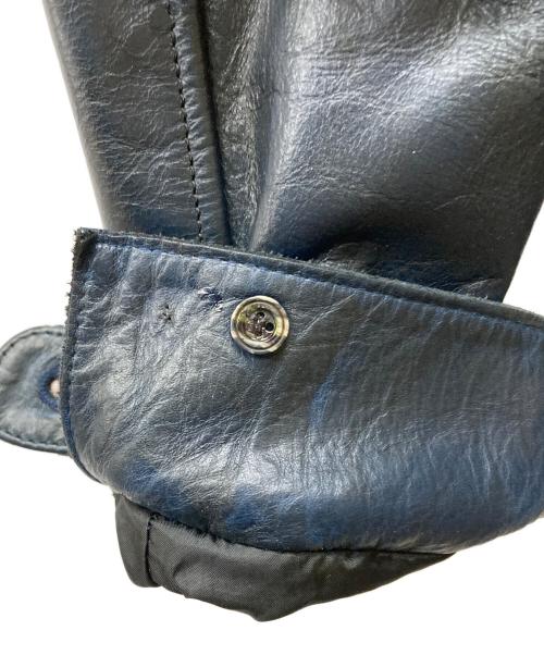 curphey（カーフィー）curphey (カーフィー) レザーコサックジャケット ネイビー サイズ:38の古着・服飾アイテム