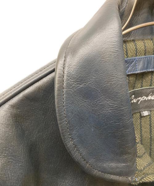 curphey（カーフィー）curphey (カーフィー) レザーコサックジャケット ネイビー サイズ:38の古着・服飾アイテム