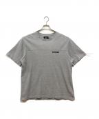 stussyステューシー）の古着「ロゴTシャツ」｜グレー