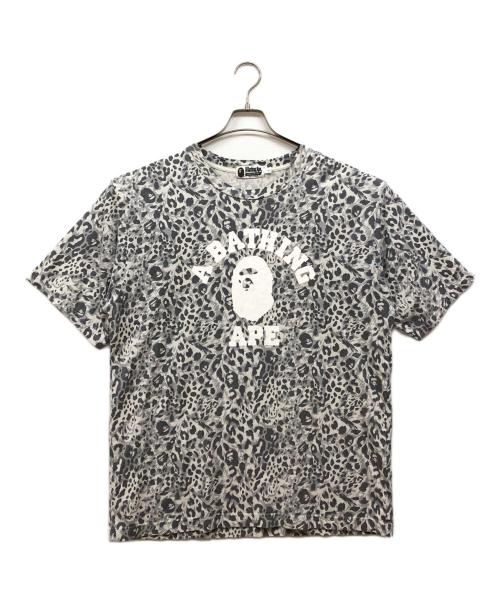 A BATHING APE（アベイシングエイプ）A BATHING APE (アベイシングエイプ) 総柄カットソー グレー サイズ:Lの古着・服飾アイテム