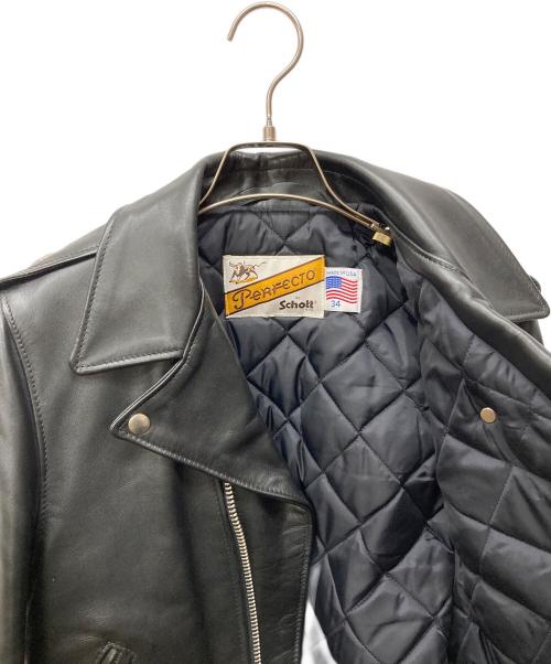 Schott（ショット）Schott (ショット) 613 ワンスターダブルライダースジャケット ブラック サイズ:34の古着・服飾アイテム