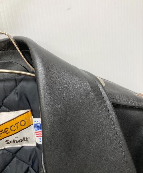 Schott（ショット）Schott (ショット) 613 ワンスターダブルライダースジャケット ブラック サイズ:34の古着・服飾アイテム