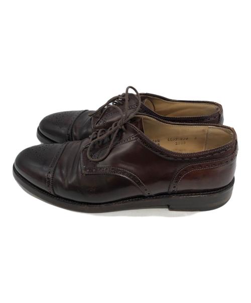 Alden（オールデン）Alden (オールデン) メダリオンキャップトゥ コードバン ブラウン サイズ:10 1/2の古着・服飾アイテム