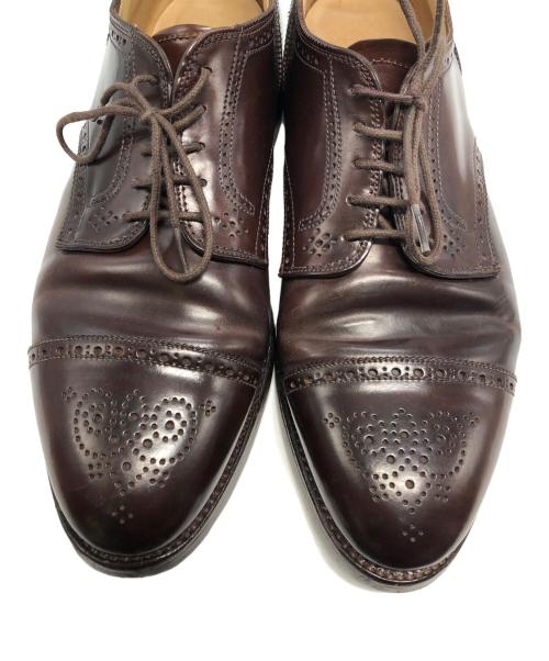 Alden（オールデン）Alden (オールデン) メダリオンキャップトゥ コードバン ブラウン サイズ:10 1/2の古着・服飾アイテム