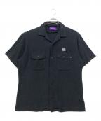 THE BLACK EYE PATCHブラックアイパッチ）の古着「オープンカラーパイルシャツ」｜ブラック