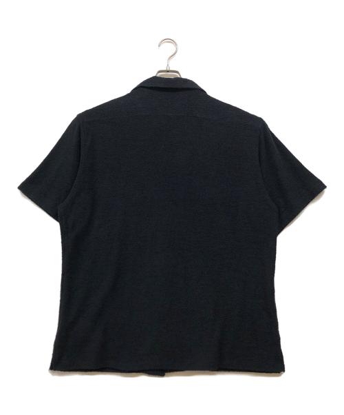 THE BLACK EYE PATCH（ブラックアイパッチ）THE BLACK EYE PATCH (ブラックアイパッチ) オープンカラーパイルシャツ ブラック サイズ:XLの古着・服飾アイテム