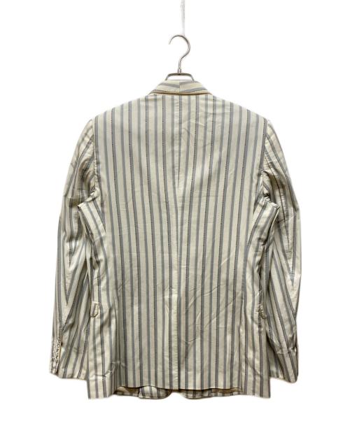 DOLCE & GABBANA（ドルチェ＆ガッバーナ）DOLCE & GABBANA (ドルチェ＆ガッバーナ) コットンシルクテーラードジャケット ホワイト サイズ:50の古着・服飾アイテム