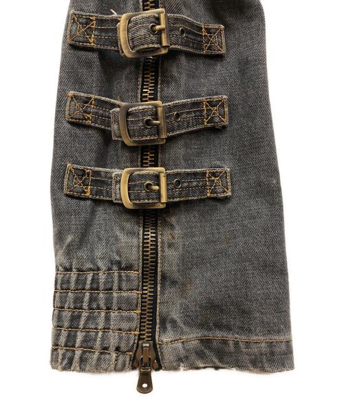 DOLCE & GABBANA（ドルチェ＆ガッバーナ）DOLCE & GABBANA (ドルチェ＆ガッバーナ) ボンテージバイカーデニム グレー サイズ:44の古着・服飾アイテム