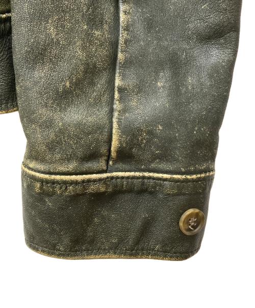 DOLCE & GABBANA（ドルチェ＆ガッバーナ）DOLCE & GABBANA (ドルチェ＆ガッバーナ) ゴートスキンレザージャケット ブラック サイズ:不明の古着・服飾アイテム