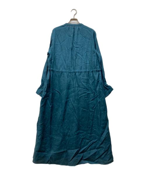 lelill（レリル）lelill (レリル) リネンブラウスワンピース ブルー サイズ:38の古着・服飾アイテム