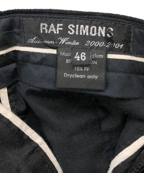 RAF SIMONS（ラフシモンズ）RAF SIMONS (ラフシモンズ) アーカイブコーデュロイパンツ ブラック サイズ:46の古着・服飾アイテム