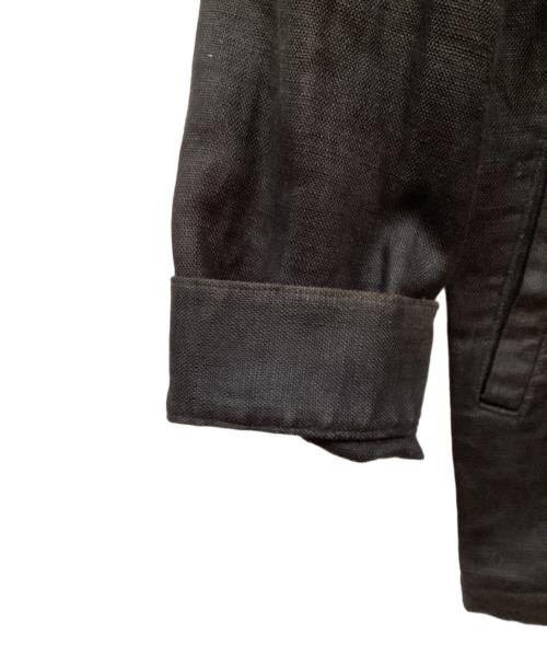 Y's for men（ワイズフォーメン）Y'S for men (ワイズフォーメン) リネンライダースジャケット ブラック サイズ:３の古着・服飾アイテム