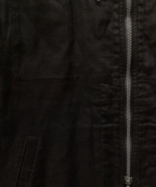 Y's for men（ワイズフォーメン）Y'S for men (ワイズフォーメン) リネンライダースジャケット ブラック サイズ:３の古着・服飾アイテム
