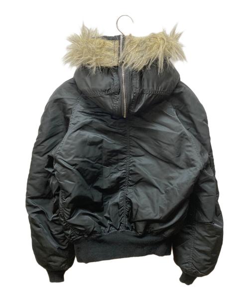 ALPHA INDUSTRIES（アルファインダストリーズ）ALPHA INDUSTRIES (アルファインダストリーズ) ATTACHED HOOD N-2B ブラック サイズ:Mの古着・服飾アイテム
