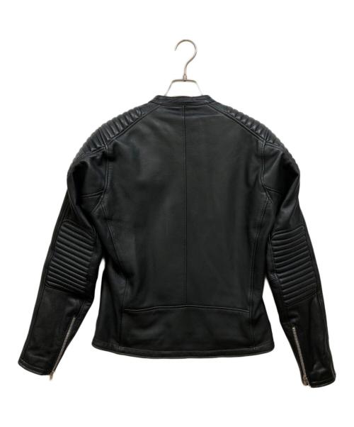 KADOYA（カドヤ）KADOYA (カドヤ) K'S LEATHER バイカージャケット ネイビー サイズ:Mの古着・服飾アイテム