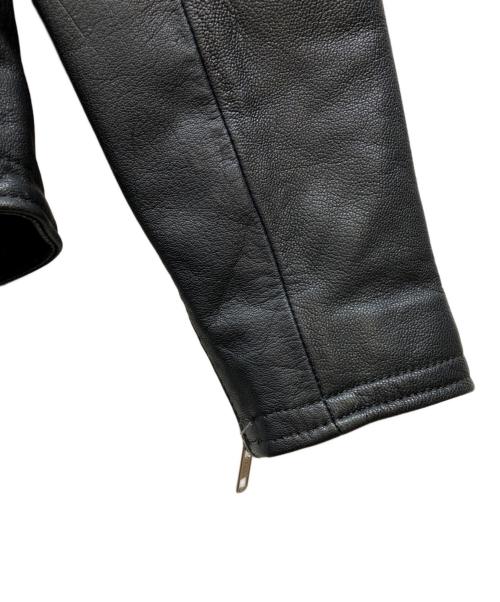 KADOYA（カドヤ）KADOYA (カドヤ) K'S LEATHER バイカージャケット ネイビー サイズ:Mの古着・服飾アイテム