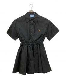 PRADA（プラダ）の古着「Re-Nylon 半袖ワンピース」｜ブラック