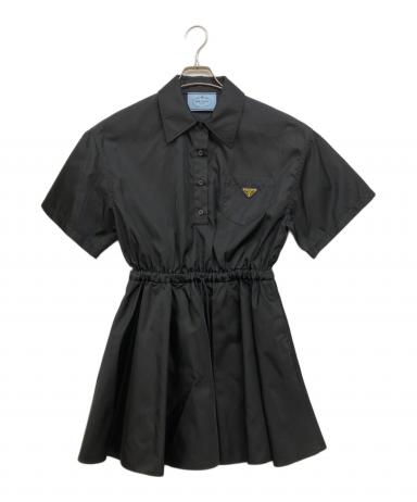 中古・古着通販】PRADA (プラダ) Re-Nylon 半袖ワンピース ブラック