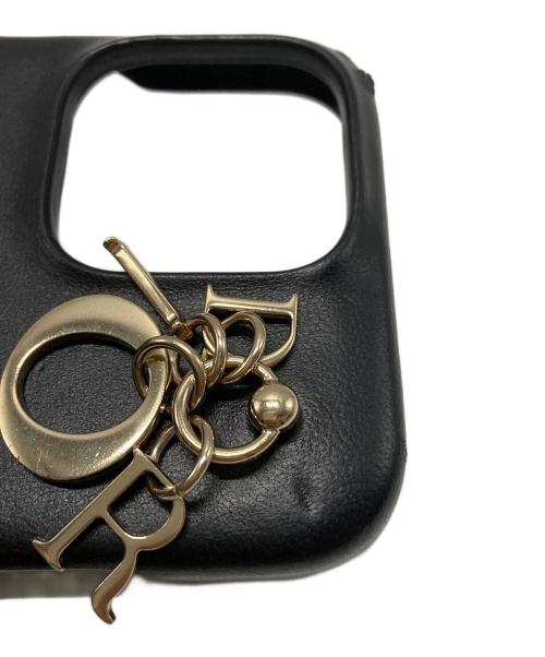 Christian Dior（クリスチャン ディオール）Christian Dior (クリスチャン ディオール) Lady Dior iPhone 16 Pro ケース ブラック サイズ:記載なしの古着・服飾アイテム