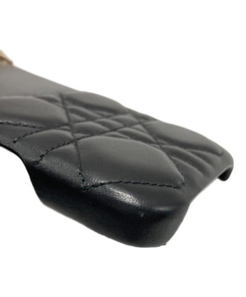 Christian Dior（クリスチャン ディオール）Christian Dior (クリスチャン ディオール) Lady Dior iPhone 16 Pro ケース ブラック サイズ:記載なしの古着・服飾アイテム