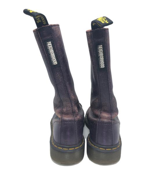 Dr.Martens（ドクターマーチン）Dr.Martens (ドクターマーチン) NEIGHBORHOOD (ネイバーフッド) 14 EYLET BOOTS パープル サイズ:UK6の古着・服飾アイテム
