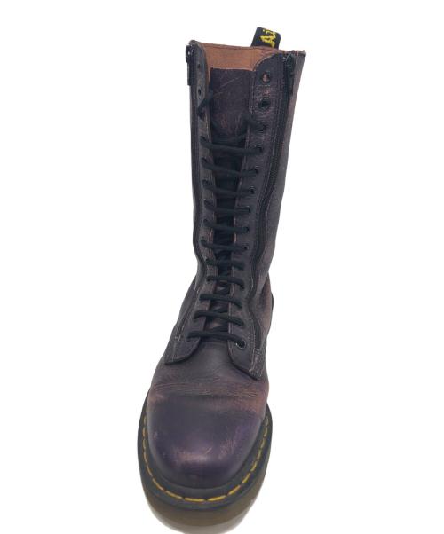 Dr.Martens（ドクターマーチン）Dr.Martens (ドクターマーチン) NEIGHBORHOOD (ネイバーフッド) 14 EYLET BOOTS パープル サイズ:UK6の古着・服飾アイテム