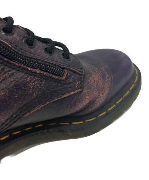 Dr.Martens（ドクターマーチン）Dr.Martens (ドクターマーチン) NEIGHBORHOOD (ネイバーフッド) 14 EYLET BOOTS パープル サイズ:UK6の古着・服飾アイテム