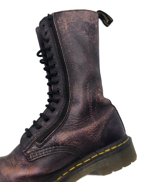 Dr.Martens（ドクターマーチン）Dr.Martens (ドクターマーチン) NEIGHBORHOOD (ネイバーフッド) 14 EYLET BOOTS パープル サイズ:UK6の古着・服飾アイテム