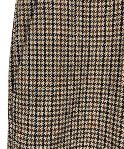 DSQUARED2（ディースクエアード）DSQUARED2 (ディースクエアード) ハウンドトゥースセンタープレスパンツ ベージュ サイズ:48の古着・服飾アイテム