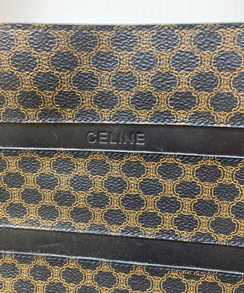 CELINE（セリーヌ）CELINE (セリーヌ) オールドマカダムワンショルダーバッグ ブラック×ブラウンの古着・服飾アイテム