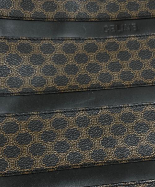 CELINE（セリーヌ）CELINE (セリーヌ) オールドマカダムワンショルダーバッグ ブラック×ブラウンの古着・服飾アイテム