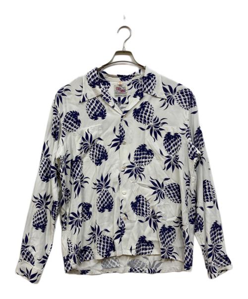 Duke Kahanamoku（デュークカハナモク）DUKE KAHANAMOKU (デュークカハナモク) SPECIAL EDITION “DUKE'S PINEAPPLE” ホワイト×ネイビー サイズ:XXLの古着・服飾アイテム