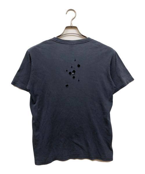 NUMBER (N)INE（ナンバーナイン）NUMBER (N)INE (ナンバーナイン) 穴あきTシャツ ネイビー サイズ:３の古着・服飾アイテム