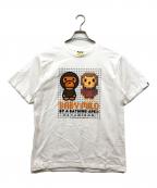 BAPE BY A BATHING APE×nanoblockベイプバイアベイシングエイプ×ナノブロック）の古着「BABY MILO TEE」｜ホワイト